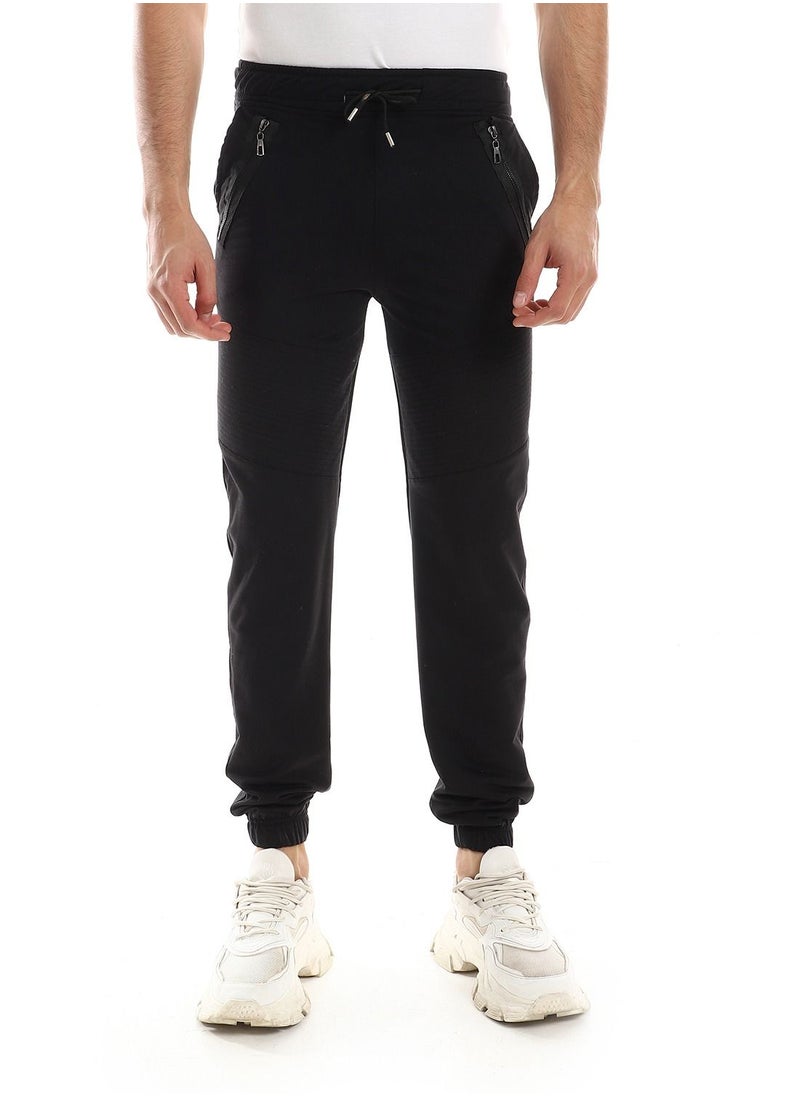 Caesar Detailed Casual Sweatpants With Two Zipper In Side  - Image 1