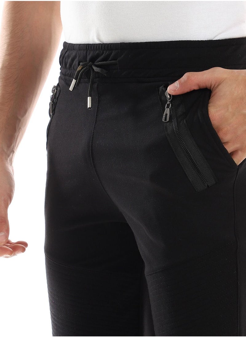 Caesar Detailed Casual Sweatpants With Two Zipper In Side  - Image 4