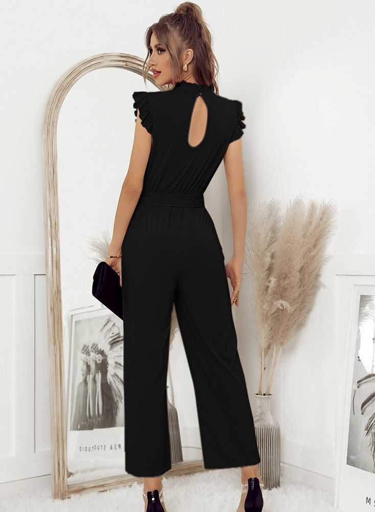 Loquat Temperamental Casual Romper Black  - Image 2