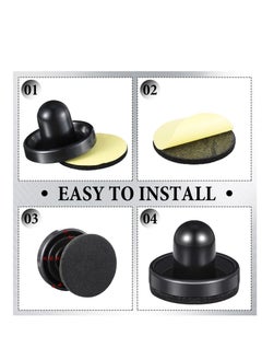KASTWAVE Rubber Letter Image Stamp Pressure Tool, 4Pcs Press Stamping Brush, Punch Perfect for Imprinting, Embossing Card Making Seal Stamp(Black)  - Image 4