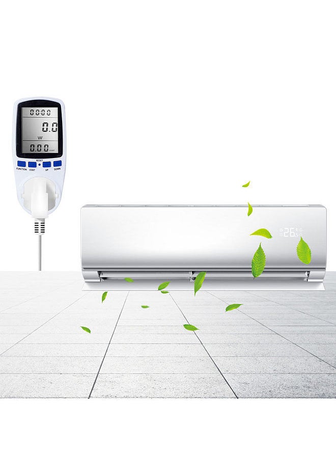 Generic - Digital LCD Energy Meter Wattmeter Monitoring Device Wattage Electricity Kwh Power Measuring Analyzer - Image 1