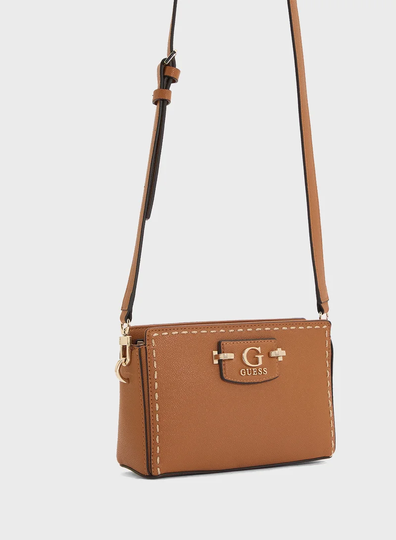 جس Nastra Mini Crossbody Top Zip