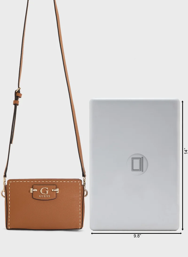 جس Nastra Mini Crossbody Top Zip