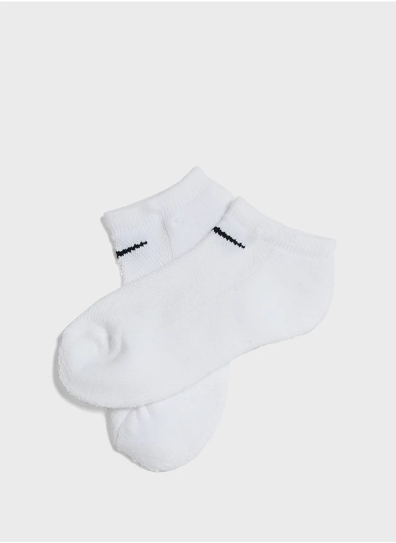 Nike Kids 6 Pack No Show Mesh Cushioned Socks