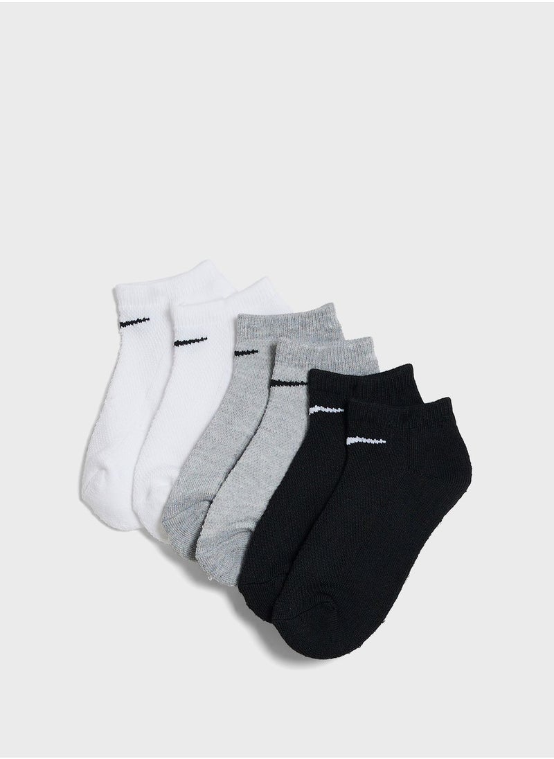 Nike - Kids 6 Pack No Show Mesh Cushioned Socks - Image 1