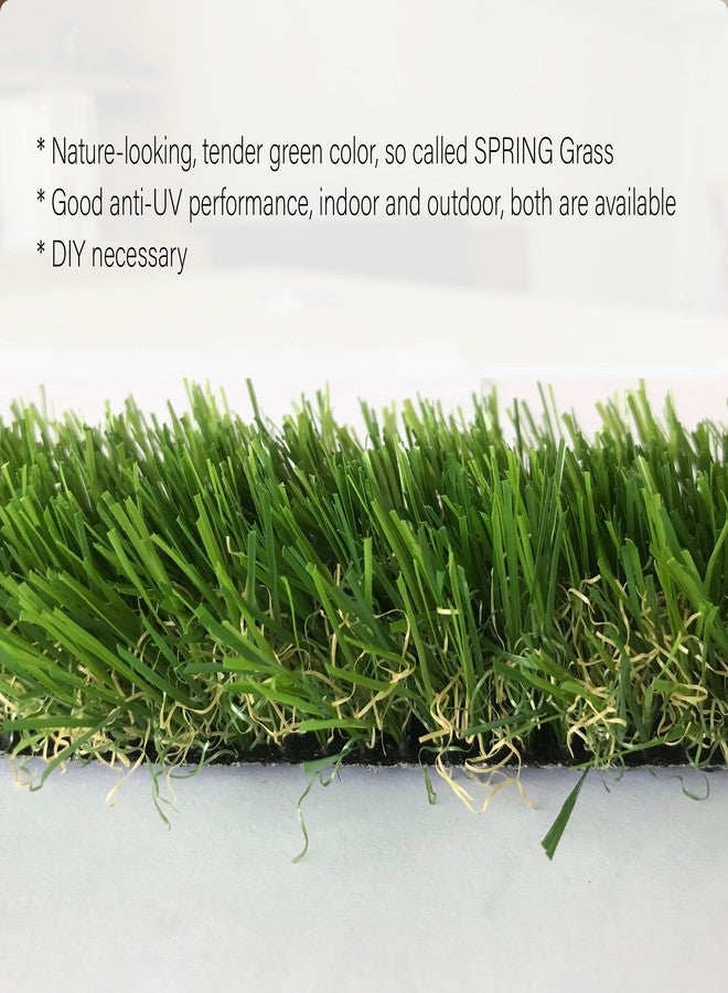 KuGuo Anti-UV Natural Color Artificial Grass Decoration Strips Indoor Outdoor DIY Fake Grass (Spring Grass, Width 1" x Length 11") - Image 3