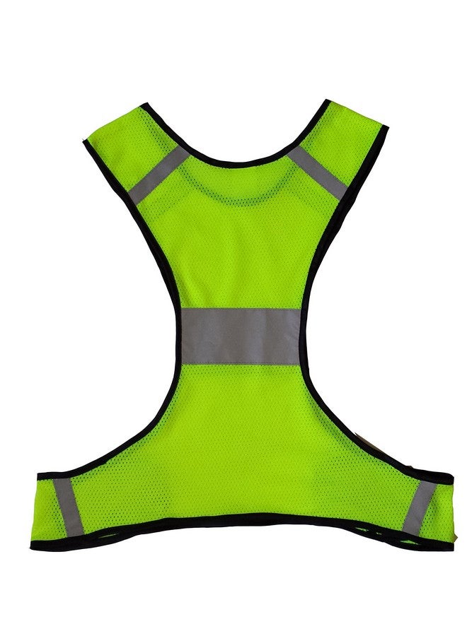 LW Reflective Running Vest Biking Cycling Walking Yellow Safety (L Xl) - Image 4