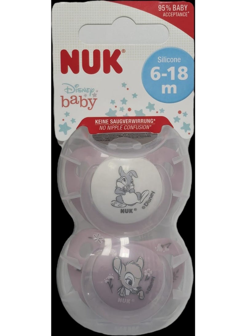 NUK Trendline Silicone Soother Disney 6-18m