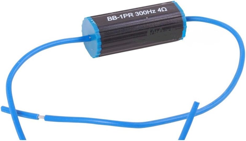 BB-1PR Pair of Bass Blocker/Passive Crossover Protect car Audio Tweeters Filters Out 0-150Hz (8 Ohms) Blue