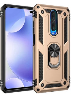 Nevarium Xiaomi Poco X2 Case High Protection Silicone with Tank Ring - Gold 