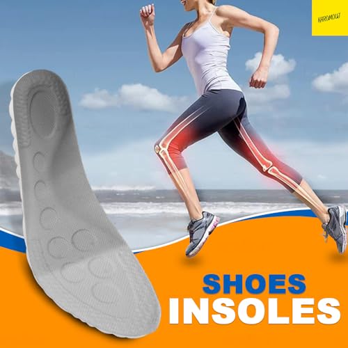 Karomouj KMA478 Height Increase Insoles for Men | Full-Length Insole Height Increase Shoes for Men & Women | Washable Memory Foam Slip Free Cushions | Multicolor | Pack of 1 - Image 2