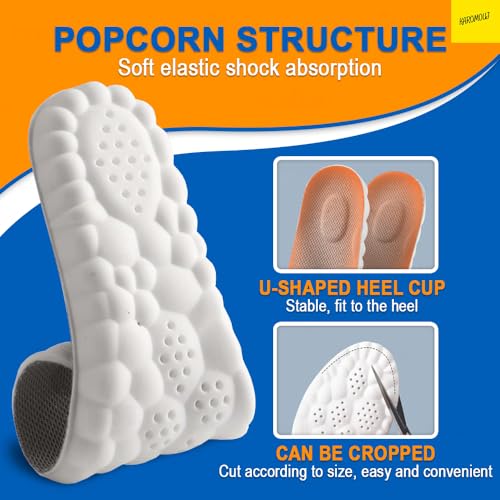 Karomouj KMA478 Height Increase Insoles for Men | Full-Length Insole Height Increase Shoes for Men & Women | Washable Memory Foam Slip Free Cushions | Multicolor | Pack of 1 - Image 5