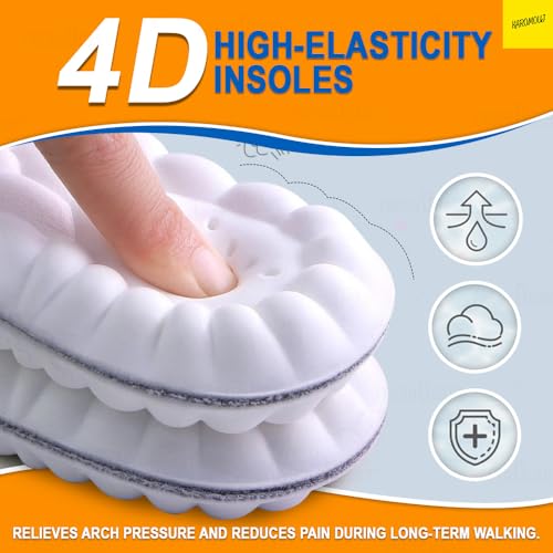 Karomouj KMA478 Height Increase Insoles for Men | Full-Length Insole Height Increase Shoes for Men & Women | Washable Memory Foam Slip Free Cushions | Multicolor | Pack of 1 - Image 3