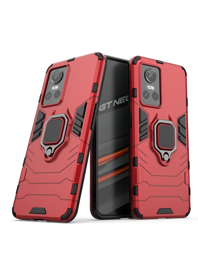 اس-توب جراب هاتف Realme GT Neo3 مقاوم للصدمات من البولي كربونات + جراب هاتف مزود بحامل من مادة TPU - Image 2