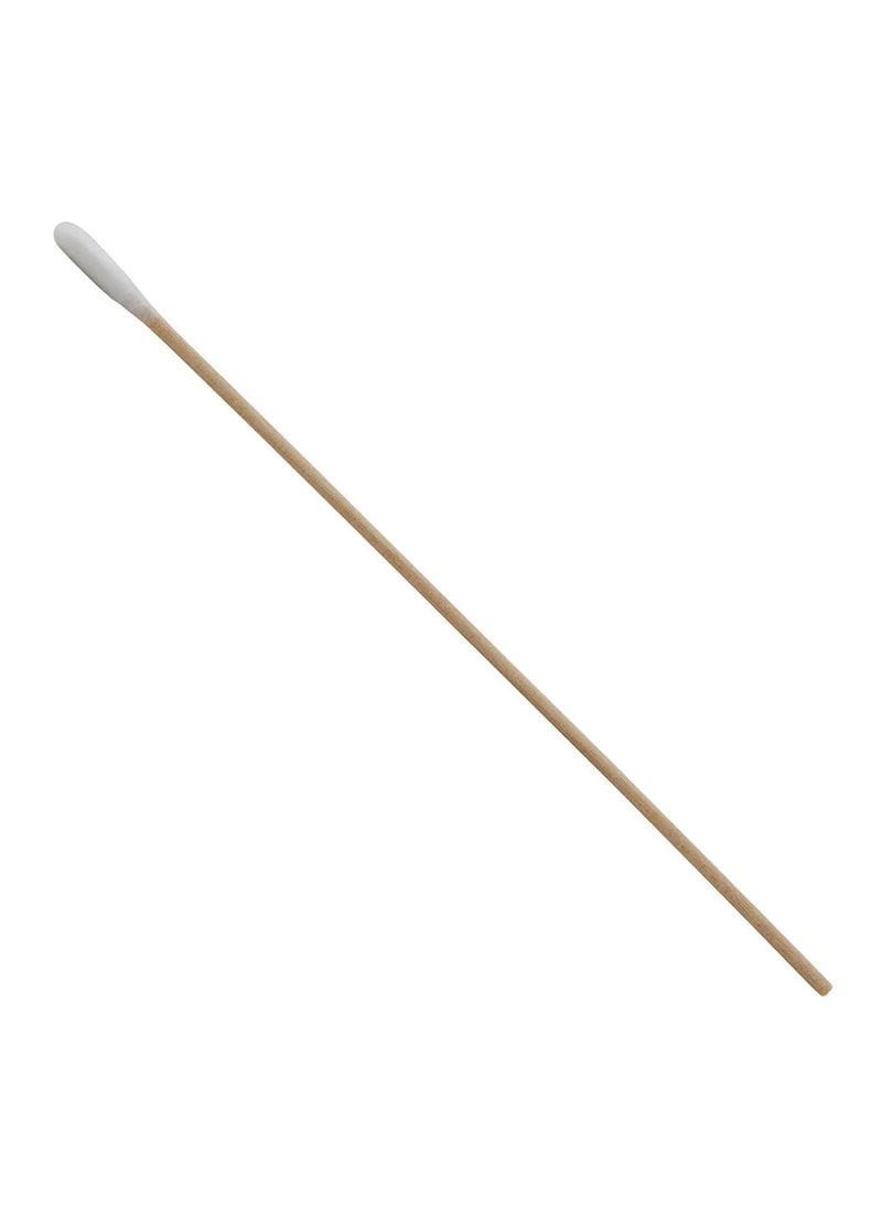 King Mariot Sterile Cotton Applicator 6 inch | Single-Use Wooden Stick with Firmly Wound Cotton Bud for Medical and Beauty Applications  - Image 1