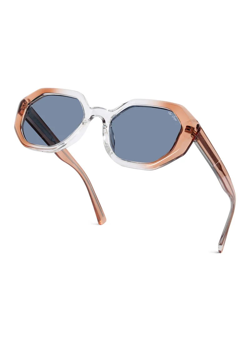 Woggles  Rayvex Black Polarized Hexagonal Sunglasses  | Best Price UAE