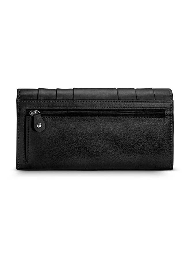POLICE Pisa Black Leather Wallet for Women