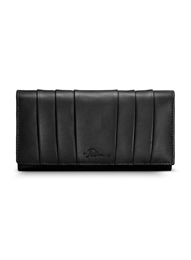 POLICE Pisa Black Leather Wallet for Women