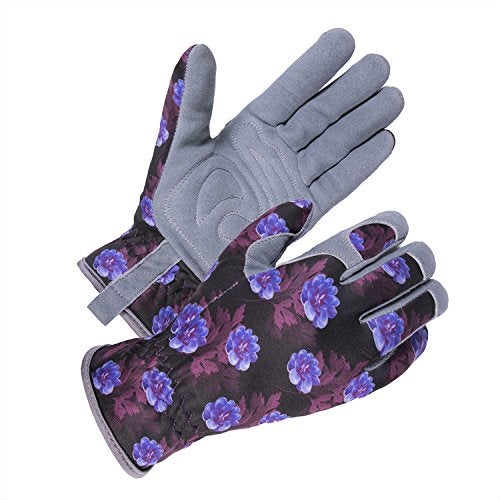 SKYDEER Premium Genuine Deerskin Suede Womens Gardening Gloves UltraSoft Padded Comfort Fit for Work SD6613M - Image 1
