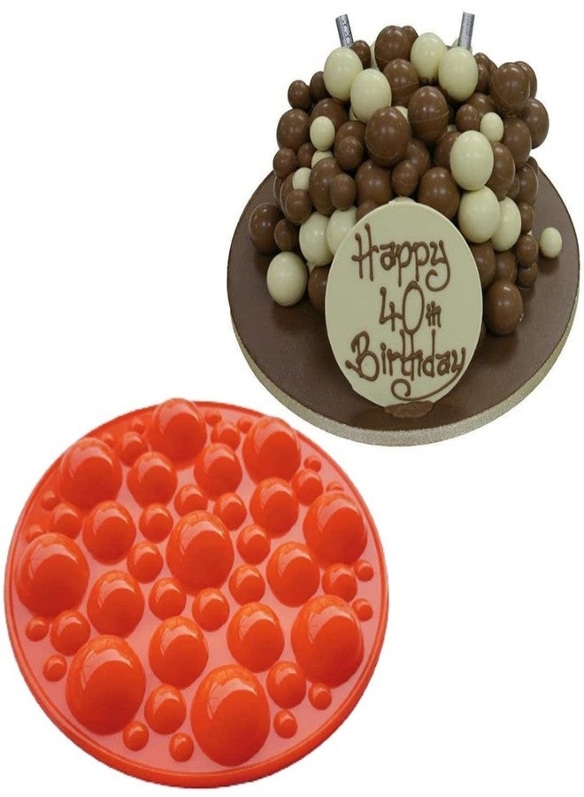 MoldBerry Silicone 11 Cavities Heart Pinata Chocolate Mould & Bubble Chocolate Mould for Making Gummies, ice, Jelly, Fondant Sugarpaste Cake Decoration Cupcakes Decoration - Pack of 2 - Image 2
