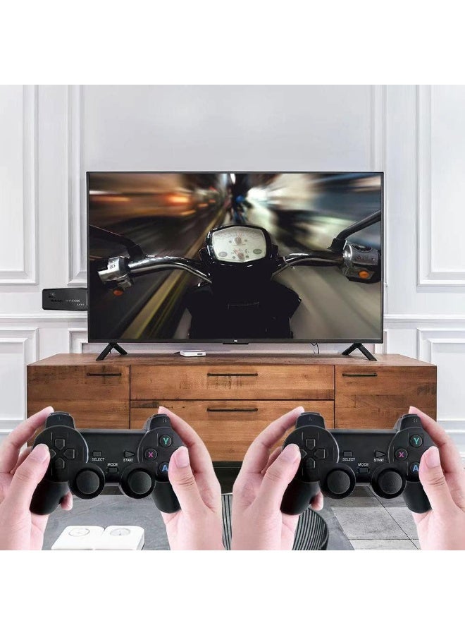 Integrated retro 4K game console with dual 2.4G wireless controllers, plug-and-play video game stick, built-in 3,500 games, 9 classic emulators, high-definition HDMI output for TV - Image 3