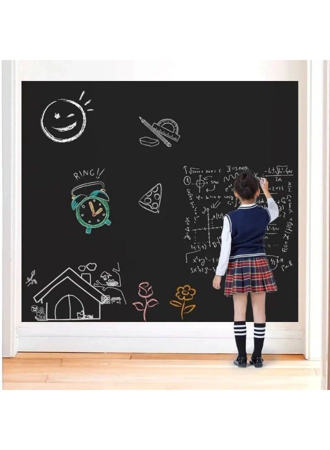Chalkboard sticker, black, erasable and washable, double-sided adhesive