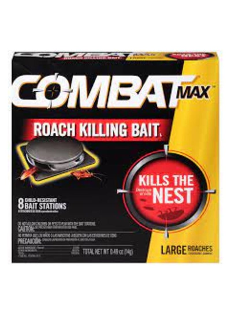 Combat Combat Max Large Cockroach Bait Stations - 8 Count - Image 2