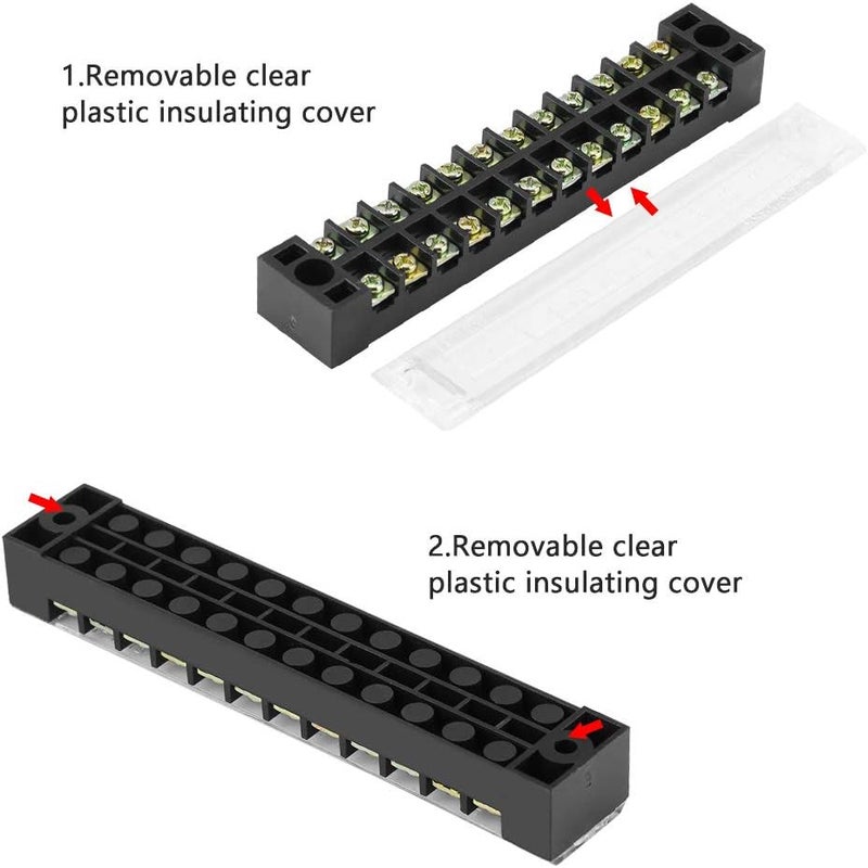 All temp range compatible build aqxreight 5pcs Dual Row 12 Positions 600V 15A Screw Terminal Block Pre Insulated Terminal Barrier Strip for Wires Connecting of Home Electronic Circuitsappliances Machines Low wear optimized design Ready goods scheduled ship Water rust proof Rack sorted local inventory Modern warehouse management Intercity storage hub General standard crafted Land transit & shipment compatible Spec compliant trusted quality Balanced structure Quick available purchase options Experience optimized build All storage space compatible Multi item matching Elegant practical multi-option build Global versatile design Leakproof sealed Dispersed regional warehouses Custom sizing alternatives Space saving design picks Easy lifting build Air & land transit compatible Economical upgraded quality Labor saving optimized design - Image 5