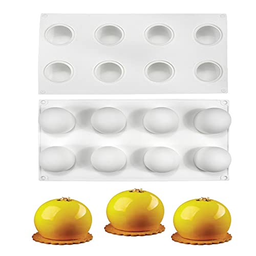 mostsom 3D Silicone Molds Ball Shape SphereBaking Mold for Mousse Cake Fondant Mold Silicone Mold for Baking Cakes French Dessert Mold for Pastry ChocolateSoap and Ice Cream Round Ball I - Image 3