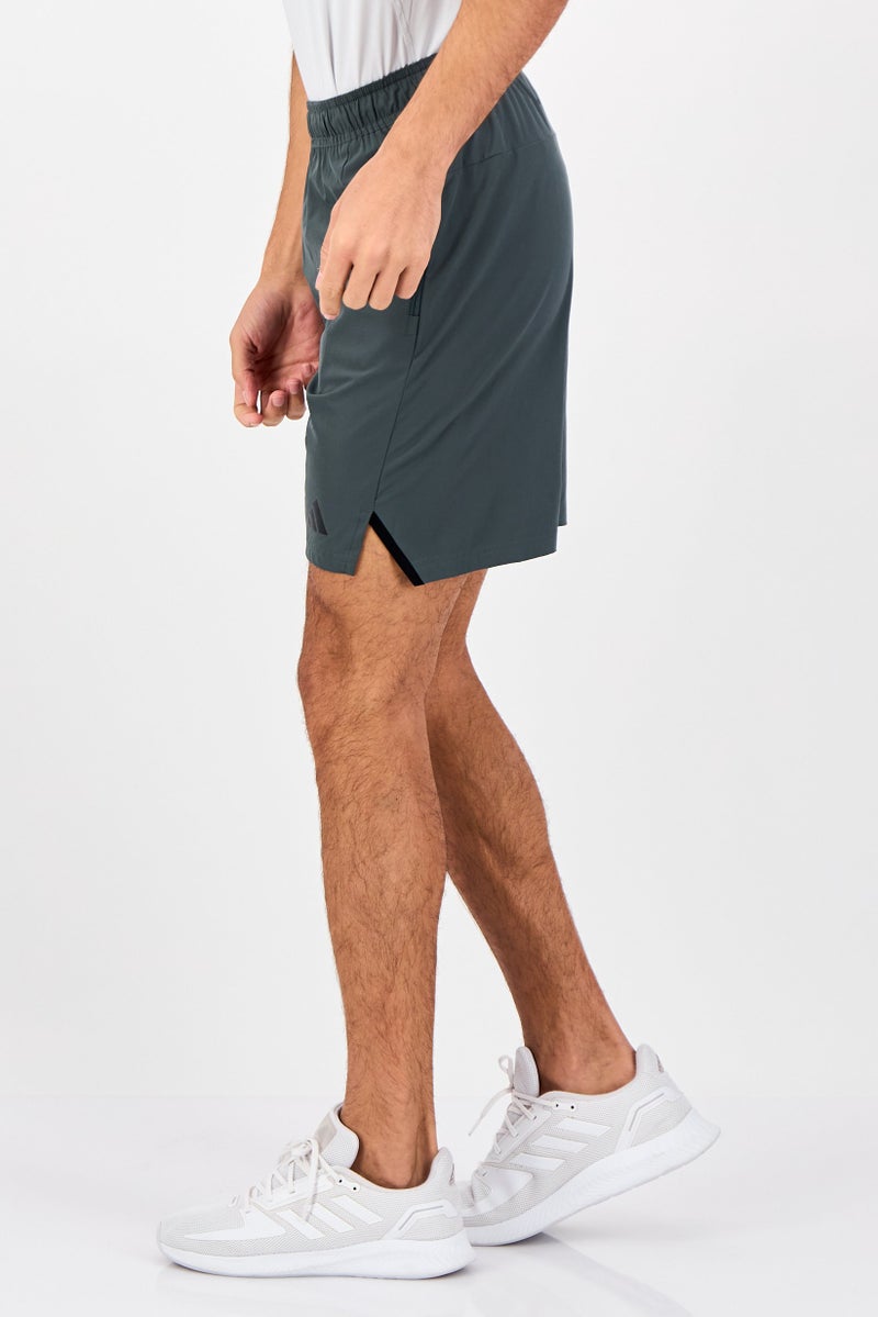 Adidas Men 7 Inseam Regular Fit Training Shorts, Olive - Image 4