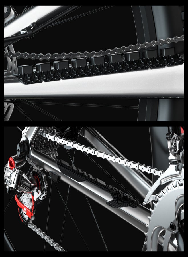 ENLEE Bike Frame Sticker Silicone Chain Protective Guard Sticker Bicycle Chainstay Protector Pad - Image 2