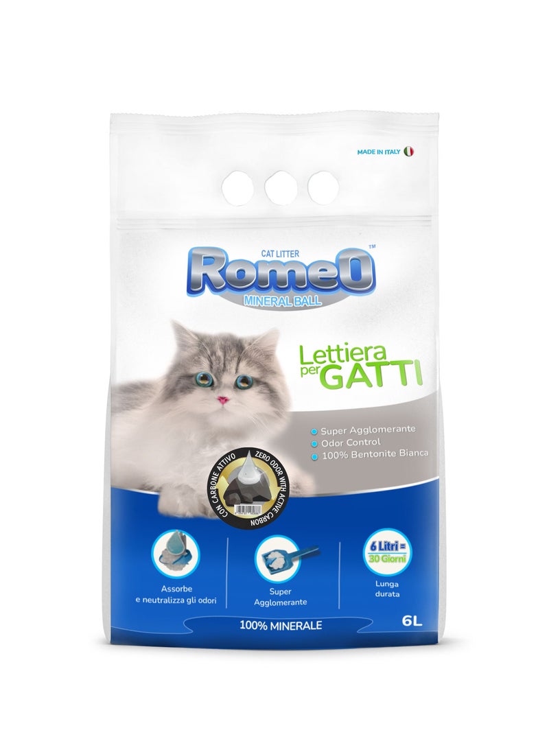 Romeo Cat Litter Clumping Bentonite Active Carbon  - Image 1