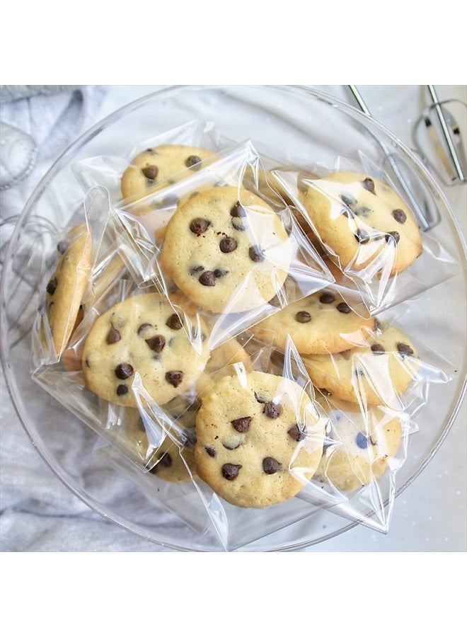 Morepack Clear Self Sealing Cellophane Bags,4x6 Inches 200 Pcs Cookie Bags Resealable Cellophane Bag for Packaging Cookies,Gifts,Favors, Products,Candy - Image 3