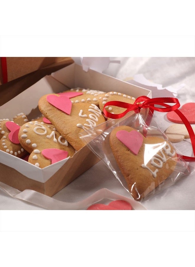 Morepack Clear Self Sealing Cellophane Bags,4x6 Inches 200 Pcs Cookie Bags Resealable Cellophane Bag for Packaging Cookies,Gifts,Favors, Products,Candy - Image 4