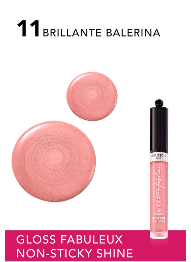 BOURJOIS PARIS - غلوس فابوليوس لامع الشفاه - 11 - باليرينا المتألقة، 3.5 مل - Image 1