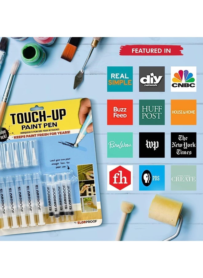 Slobproof  Touch-Up Paint Pen   Fillable Paint Brush Pens for Interior Paint Touch Ups to Drywall  Cabinets & Furniture   Store House Paint  Wall Paint & Wood Paint Fresh Inside for 7 Years  3-Pack  - Image 2