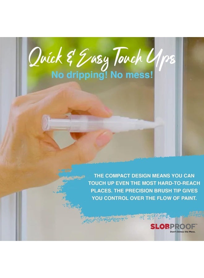 Slobproof  Touch-Up Paint Pen   Fillable Paint Brush Pens for Interior Paint Touch Ups to Drywall  Cabinets & Furniture   Store House Paint  Wall Paint & Wood Paint Fresh Inside for 7 Years  3-Pack  - Image 4