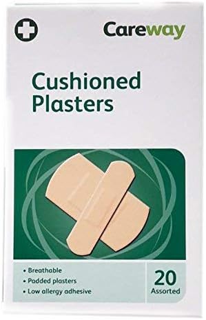 Cushioned Breathable Plasters 20 Plasters