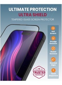 Moxedo Moxedo Ultra Shield Tempered Glass Screen Protector HD Clear 9H Hardness Full Coverage with Auto-Align Easy Applicator for iPhone 15 6.1 inch  - Image 3