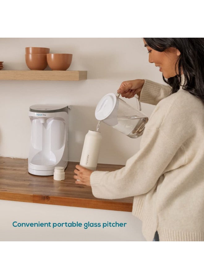 AQUA TRU AquaTru Carafe Alkaline Mineral Boost | Countertop Water Purifier for PFAS & Other Contaminants Exclusive 4-Stage Ultra Reverse Osmosis Technology (No Plumbing/Installation Required) BPA Free  - Image 3