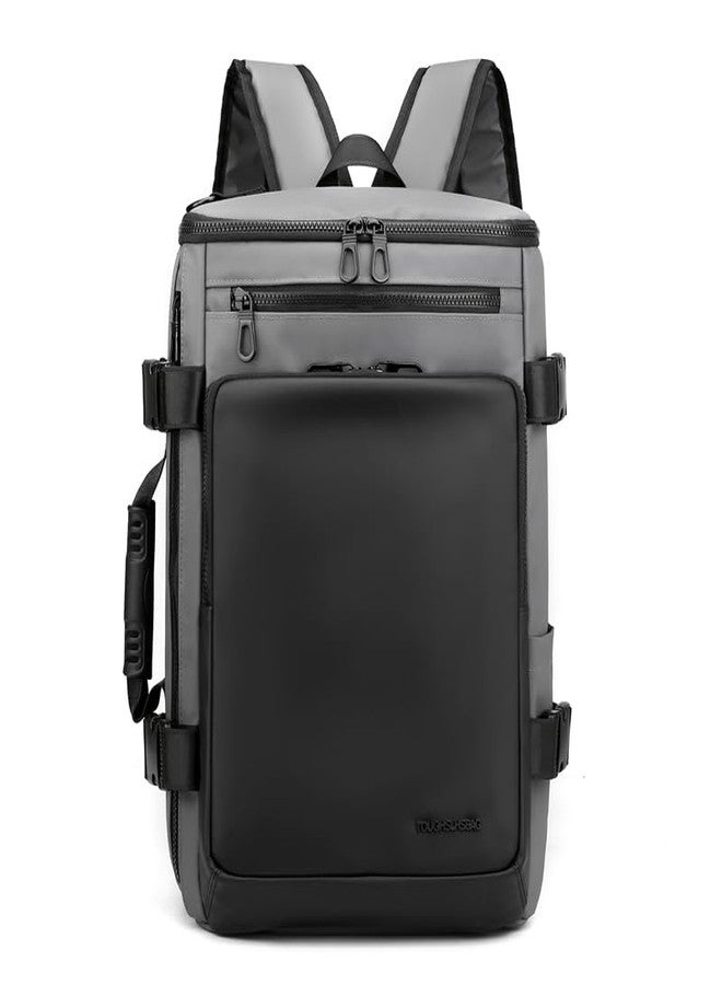 ristoss Mustang backpack Polyurethane Zipper Closure Type with 35 Liter Capacity Bag_1051_Grey - Image 1