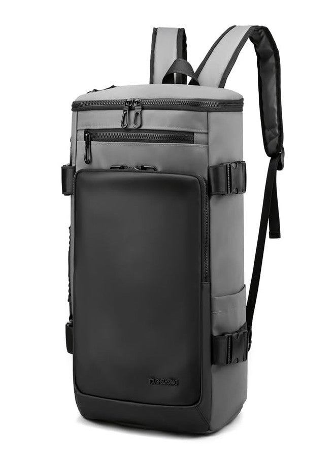 ristoss Mustang backpack Polyurethane Zipper Closure Type with 35 Liter Capacity Bag_1051_Grey - Image 2