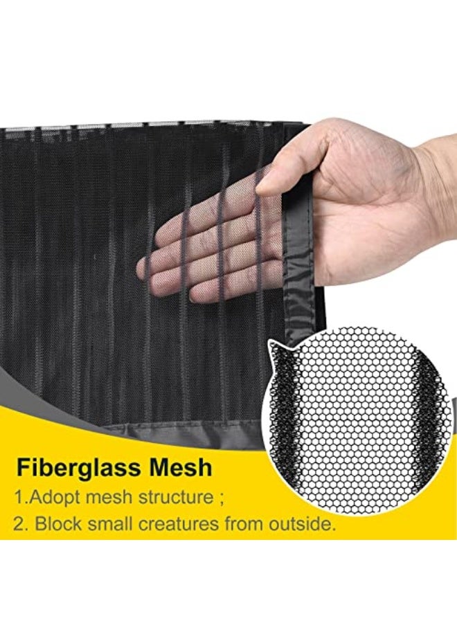 Rainberg Magnetic Fly Screen Door, Heavy Duty Bug mesh Curtain with Powerful Magnets and Full Frame Magic Tape, Insect Protection Door no Gap, Keep Bugs Out. (110 x 220 cm, Black) - Image 5