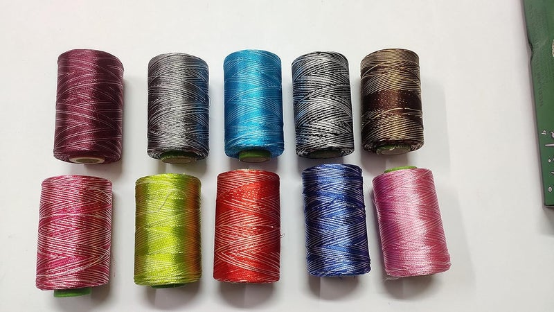 OMX Art Silk Threads for Embroidery Jewellery Craft Making k Pack of 10 Rolls