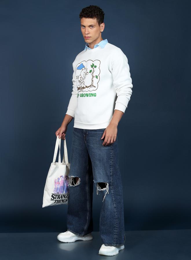 هاي لاندر سويت شيرت بقصة مريحة وطبعة جرافيك - Image 4