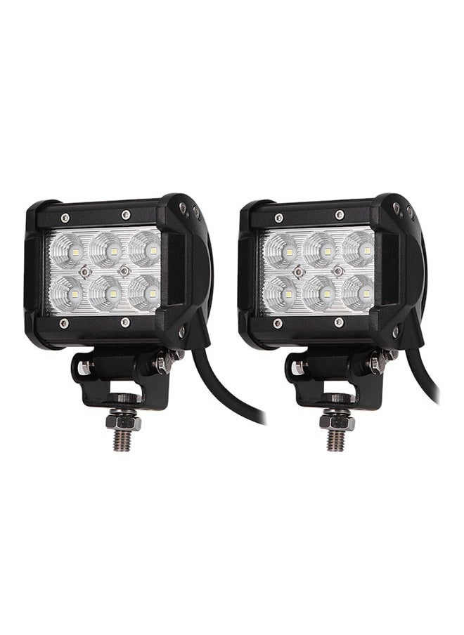 NIBEMINENT 2-Piece LED Car Top Flood Work Light Bar  - Image 1