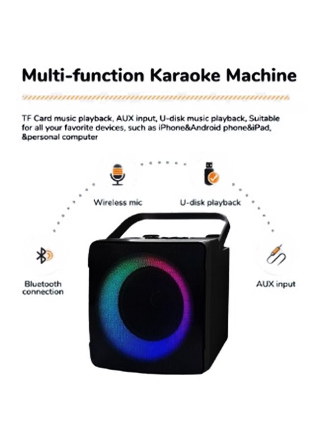 SDRD Portable Bluetooth Speaker Dual Wireless Microphone Live TV FM Radio TF Card USB Subwoofer Music Center Audio Sd508 - Image 3
