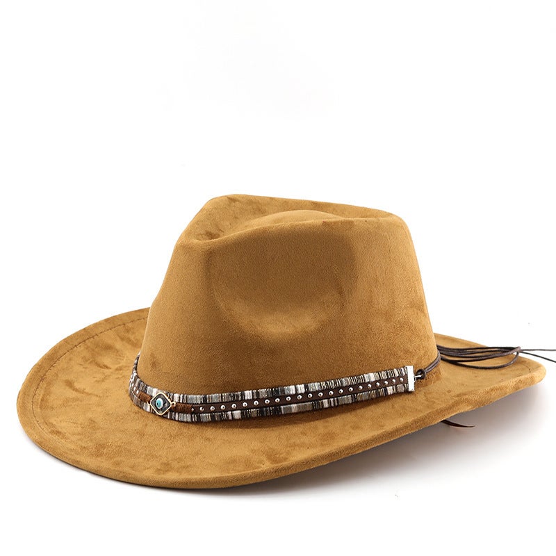Fedora Hat Unisex British Stripe Four-Season Hat - Image 1