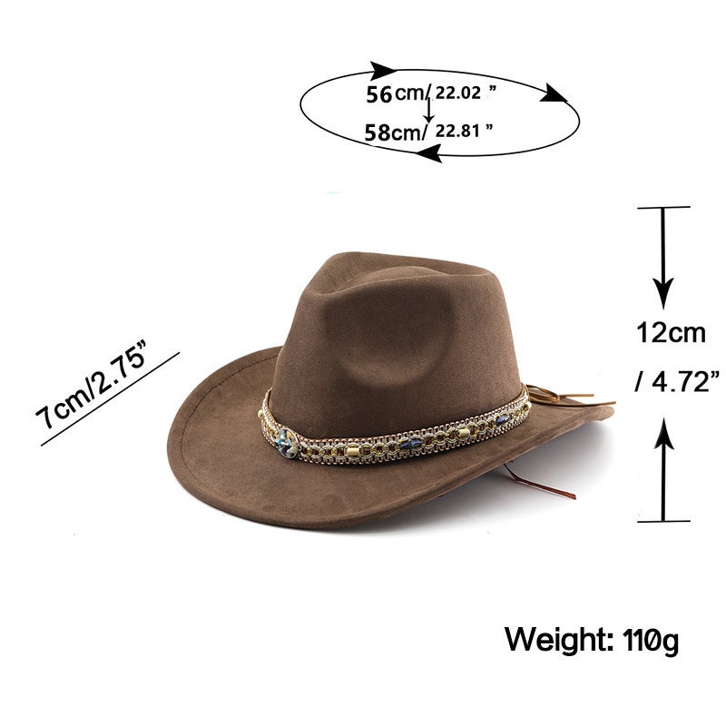 Fedora Hat Unisex British Stripe Four-Season Hat - Image 2