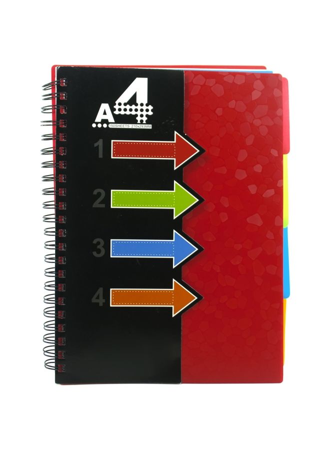 NIBEMINENT A4 Single Ruled Notebook Multicolor